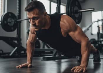 scapula pushups from a plank position
