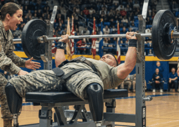 behind the scenes of the Warrior Games adaptive powerlifting event