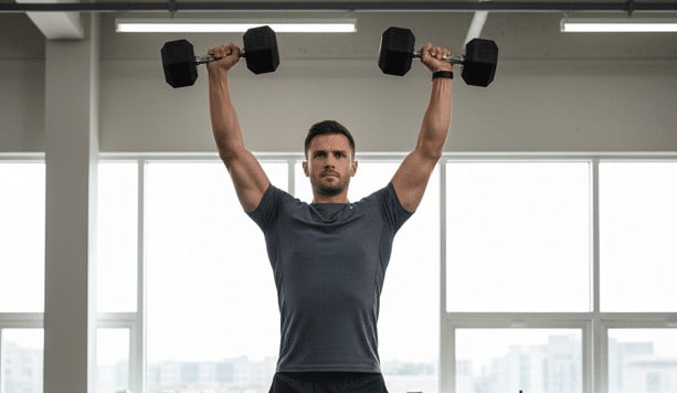The Dumbbell Overhead Press