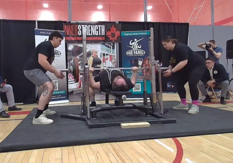 Jordan Powell Bench 150 kg at The One Powerlifting Classic 4.0