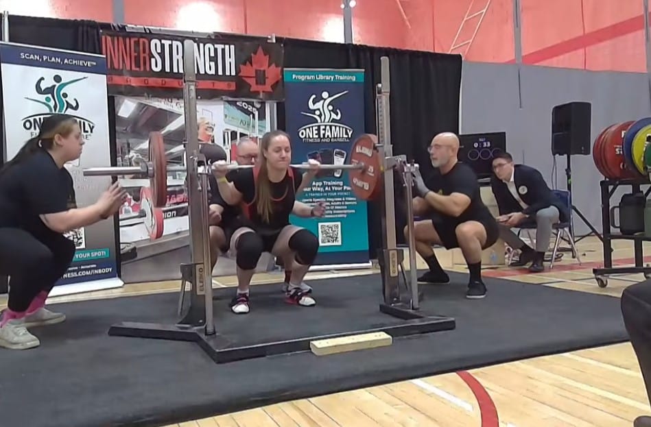 Laura Brinkman Manchur Squat 135 kg at The One Powerlifting Classic 4.0