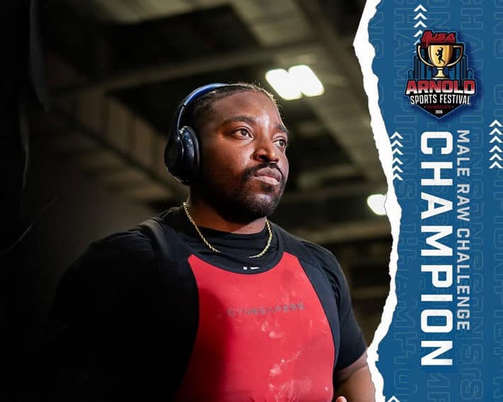Lorenzo Wright Male Raw Challenge Champion 2026 Arnold Sports Festival