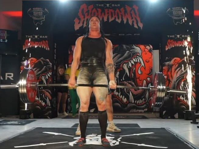 Robin Milton's 462.97lbs deadlift at the 2026 PLU The Bar Showdown
