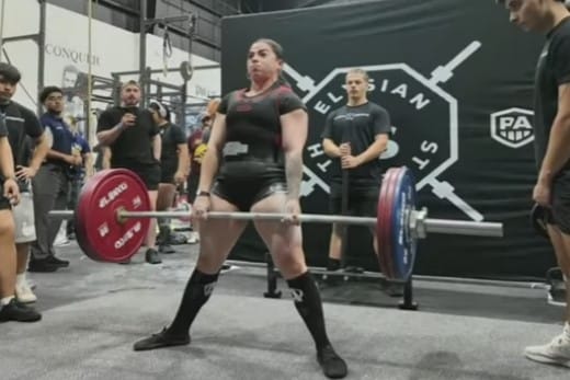 Amanda Almodovar earns best female overall lifter with a 167.5 kg deadlift at the Powerlifting America Last Chance Texas Qualifier