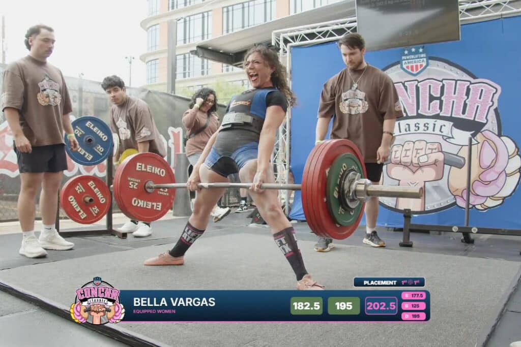 Bella Vargas' 202.5 kg Deadlift at the Powerlifting America Concha Classic