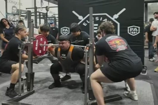 Dante Deleon 325 kg Squat Powerlifting America Last Chance Texas Qualifier at Elysian Strength