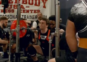 Landon Barnes' 240 kg opening squat at the USPA 2026 Missouri State Championships