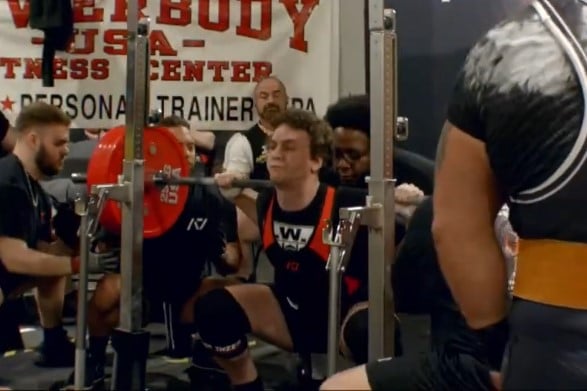 Landon Barnes' 240 kg opening squat at the USPA 2026 Missouri State Championships