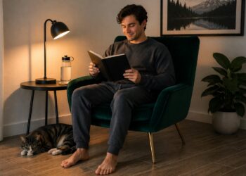 Powerlifter reviewing training goals in journal, illustrating mindset and progress in powerlifting