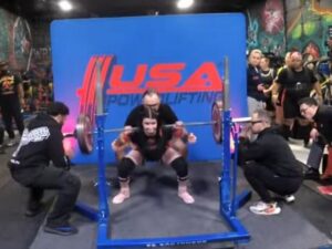 Sarah Madden squats big at the 2026 DCF Endgame Powerlifting Meet