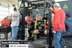 Travis McKinney's 922lb Squat at the Windy City Spring Classic