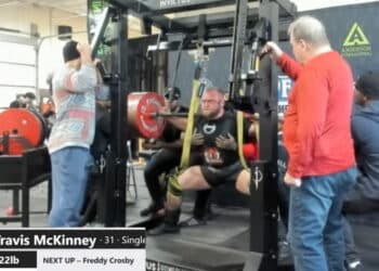 Travis McKinney's 922lb Squat at the Windy City Spring Classic