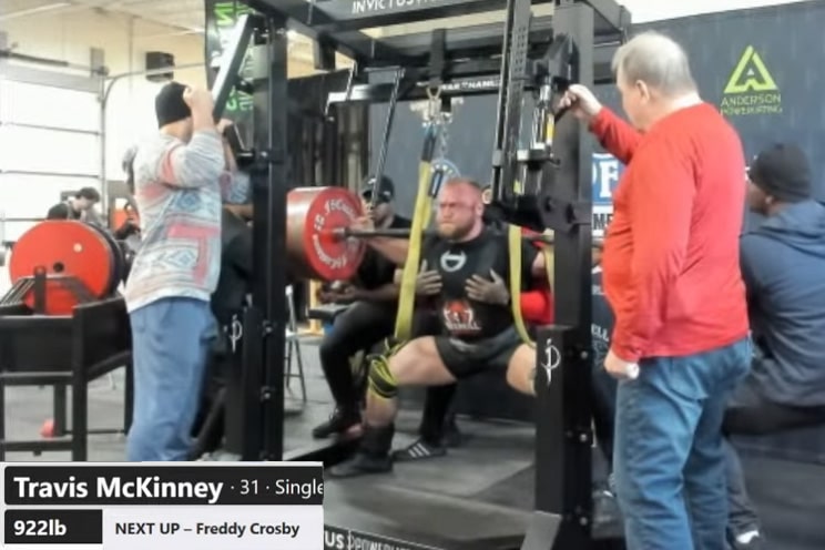 Travis McKinney's 922lb Squat at the Windy City Spring Classic
