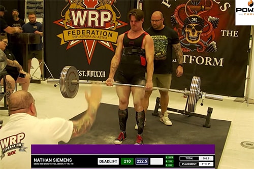 Nathan Siemens sets back-to-back WRPF Canadian records at the Pirates of the Platform ‘26 Powerlifting Meet