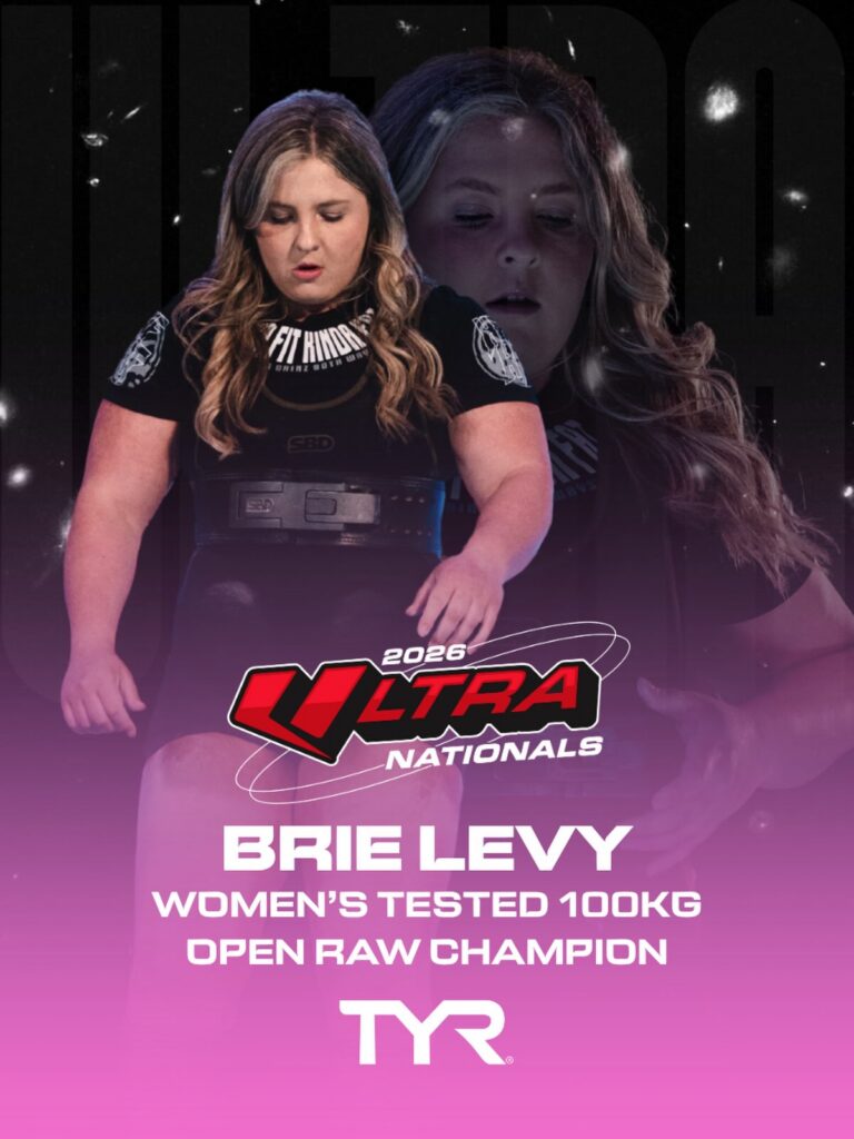 Brie Levy - Women’s Tested 100kg Open Raw Champion