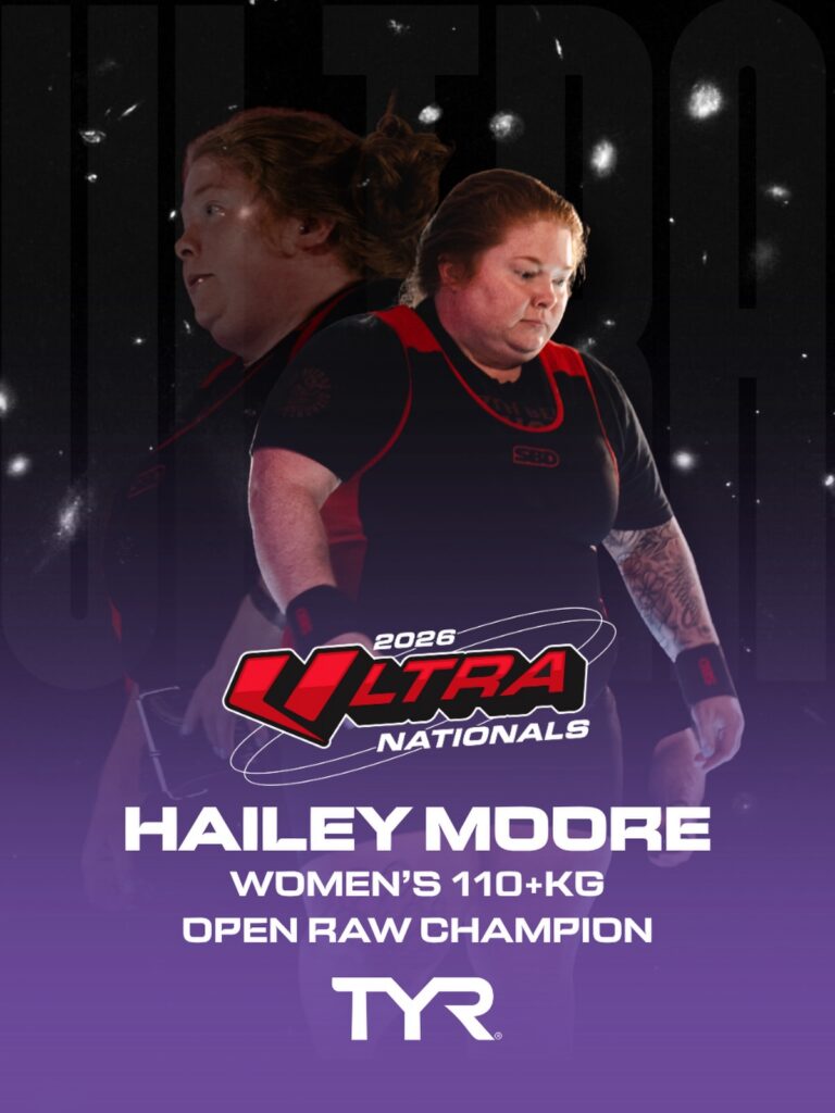 Hailey Moore Wins Women's 110+kg Open Raw Champion Title