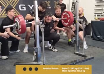 Jonathan Santos' 200 kg Squat at the XGYM Strength Trial Novice Powerlifting Competition