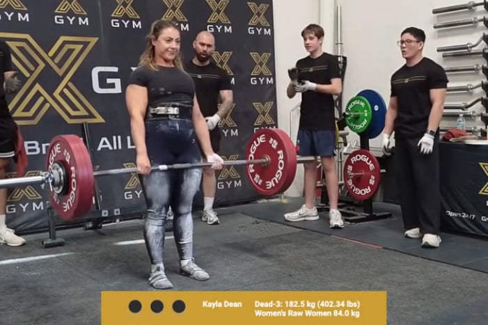 Kayla Dean Deadlifts 182.5 kg at the XGYM Strength Trial Novice Powerlifting Competition