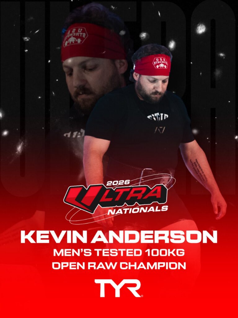 Kevin Anderson wins USPA Ultra Nationals Men’s Tested 100kg Open Raw Division