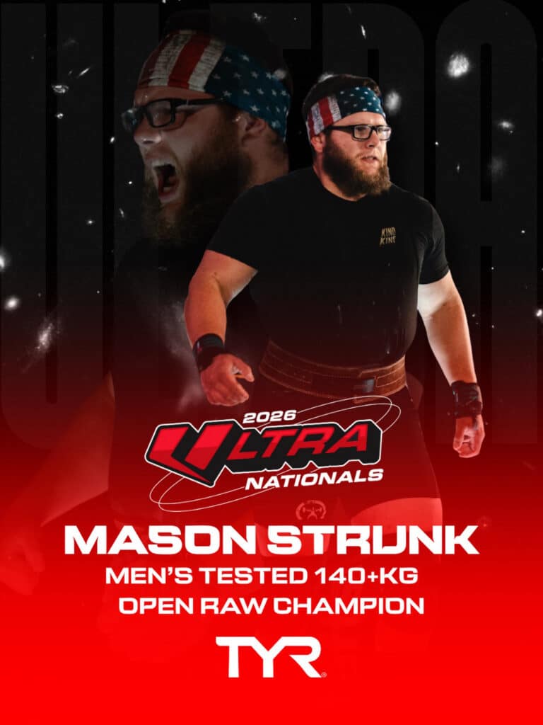 Mason Strunk - Men's 140+kg Tested Open Raw Champion