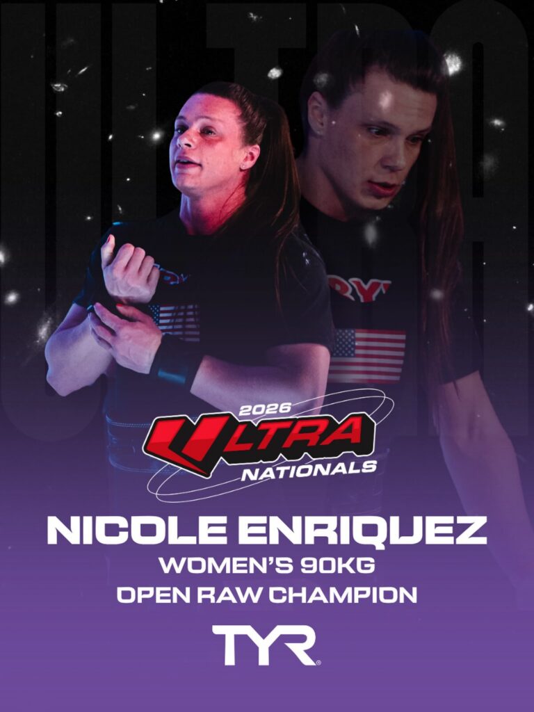 Nicole Enriquez wins Women’s Raw 90 kg Title and Delivers the highest DOTS Score of the Meet