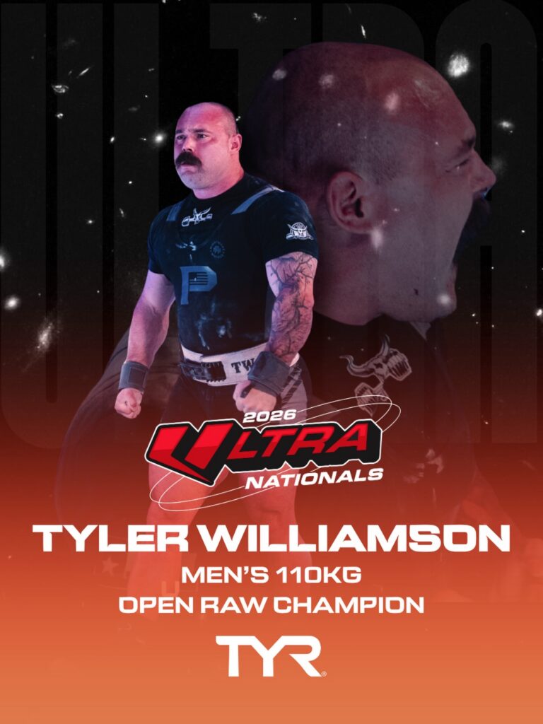 Tyler Williamson Wins USPA Ultra Nationals Men's 110kg Open Raw Champion